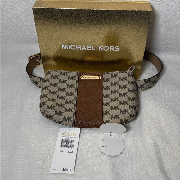 Michael Kors Handbags - Michael Kors Women's Cream and Tan
Belt Bag